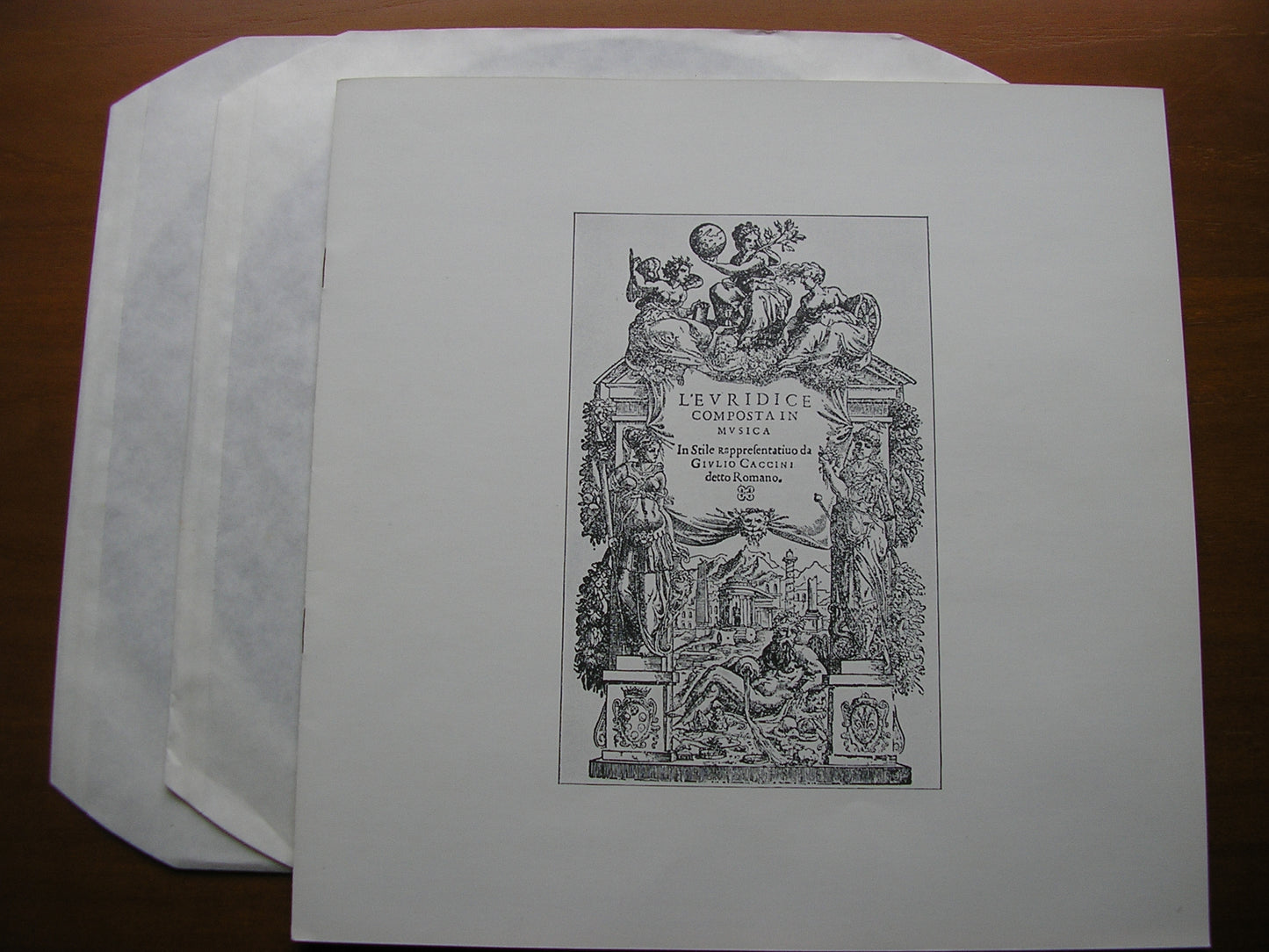 CACCINI: EURIDICE     SOLOISTS / INSTRUMENTAL ENSEMBLE / ZAYAS      2LP      ARN 238023