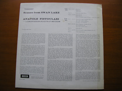 SXL 2285  TCHAIKOVSKY: SWAN LAKE   scenes      FISTOULARI / CINCERTGEBOUW ORCHESTRA     ED4