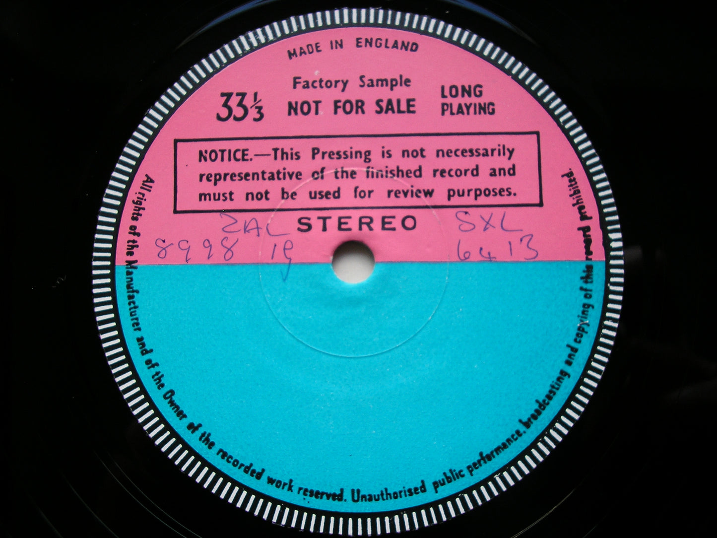 BRITTEN: A CHARM OF LULLABIES / FOLK SONGS      BERNADETTE GREEVY / PAUL HAMBURGER    test pressing     SXL 6413