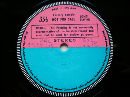 BRITTEN: A CHARM OF LULLABIES / FOLK SONGS      BERNADETTE GREEVY / PAUL HAMBURGER    test pressing     SXL 6413