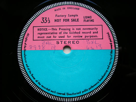 BRITTEN: A CHARM OF LULLABIES / FOLK SONGS      BERNADETTE GREEVY / PAUL HAMBURGER    test pressing     SXL 6413