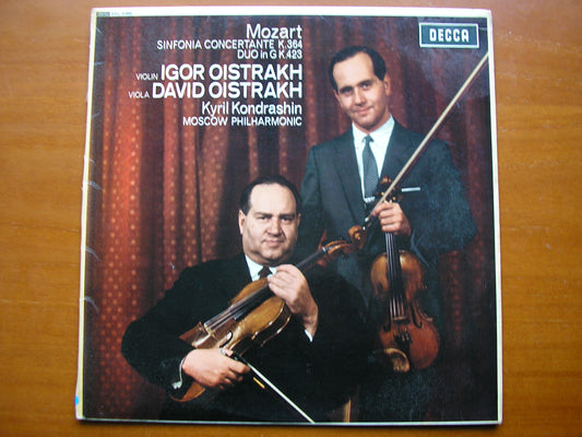 SXL 6088  MOZART: SINFONIA CONCERTANTE / DUO    DAVID & IGOR OISTRAKH / MOSCOW PHILHARMONIC / KONDRASHIN     ED1