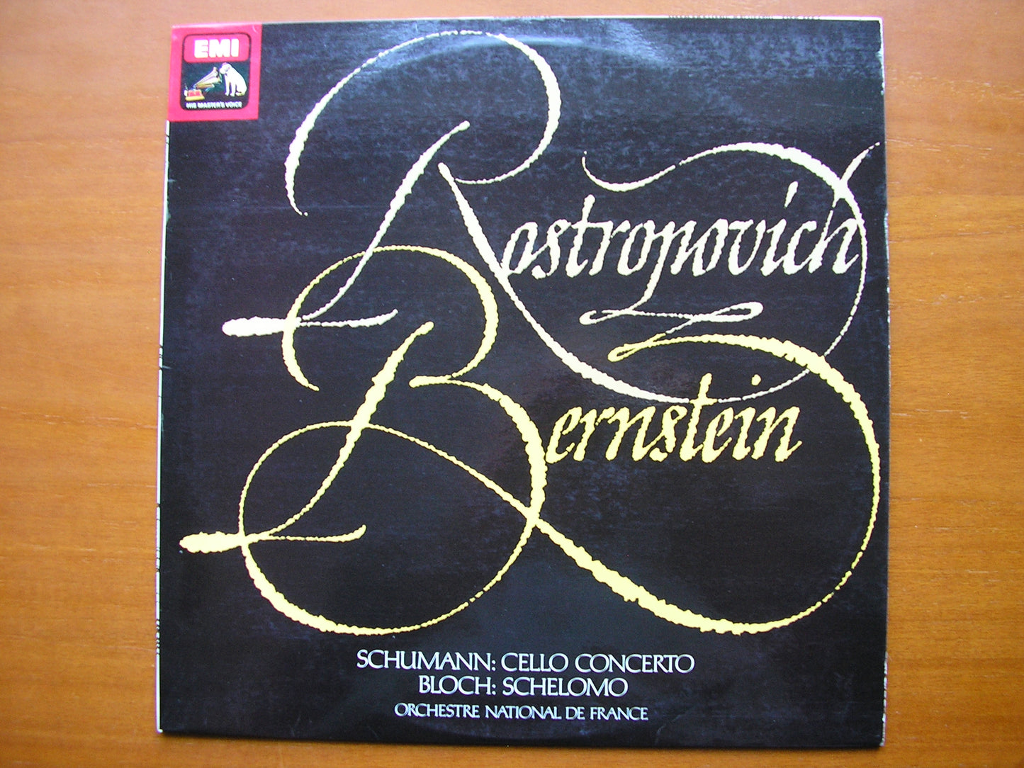SCHUMANN: CELLO CONCERTO / BLOCH: SCHELOMO     ROSTROPOVICH / FRENCH NATIONAL ORCHESTRA / BERNSTEIN    ASD 3334