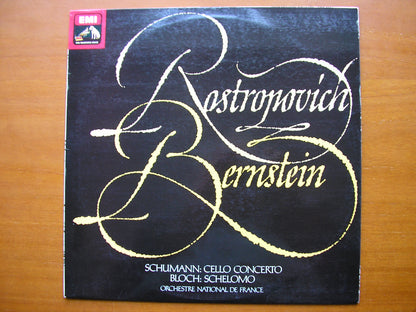 SCHUMANN: CELLO CONCERTO / BLOCH: SCHELOMO     ROSTROPOVICH / FRENCH NATIONAL ORCHESTRA / BERNSTEIN    ASD 3334