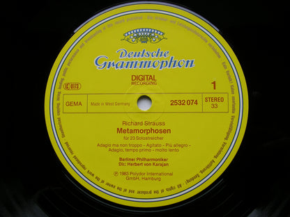 STRAUSS: METAMORPHOSEN / TOD  UND VERKLARUNG       KARAJAN / BERLIN PHILHARMONIC      2532 074
