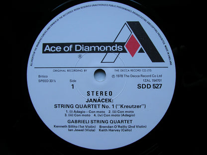 JANACEK: STRING QUARTETS Nos. 1 & 2      GABRIELI QUARTET     SDD 527