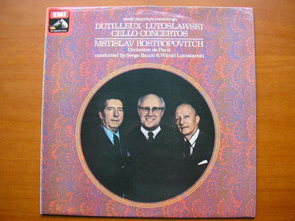DUTILLEUX & LUTOSLAWSKI: CELLO CONCERTOS     ROSTROPOVICH / ORCHESTRE DE PARIS / BAUDO     ASD 3145