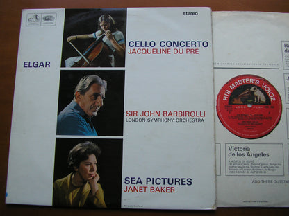 ELGAR: CELLO CONCERTO / SEA PICTURES    DU PRE / BAKER / LONDON SYMPHONY / BARBIROLLI      ASD 655