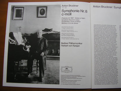 BRUCKNER: SYMPHONY No. 8       KARAJAN / BERLIN PHILHARMONIC   2LP    2707 085