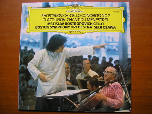 SHOSTAKOVICH: CELLO CONCERTO No. 2 / GLAZOUNOV: CHANT DE MENESTREL    ROSTROPOVICH / BOSTON SYMPHONY / OZAWA     2530 653