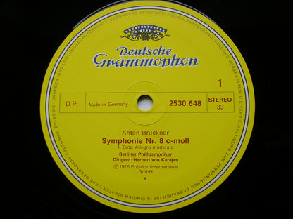 BRUCKNER: SYMPHONY No. 8       KARAJAN / BERLIN PHILHARMONIC   2LP    2707 085