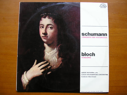 SCHUMANN: CELLO CONCERTO / BLOCH: SCHELOMO       NAVARRA / CZECH PHILHARMONIC / ANCERL     SUA ST 50581