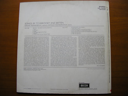 TCHAIKOVSKY: SIX SONGS / BRITTEN: THE POET'S ECHO     VISHNEVSKAYA / ROSTROPOVICH     SXL 6428