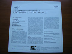 SCHUMANN / SAINT-SAENS: CELLO CONCERTOS       DU PRE / NEW PHILHARMONIA ORCHESTRA / BARENBOIM     ASD 2498