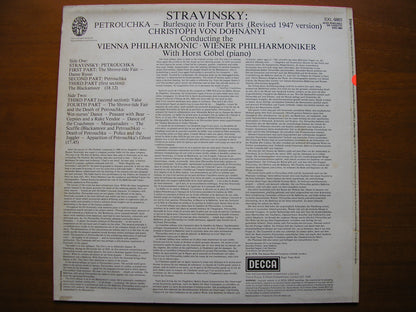 STRAVINSKY: PETROUCHKA  (1947 version)     VON DOHNANYI / VIENNA PHILHARMONIC   test pressing    SXL 6883