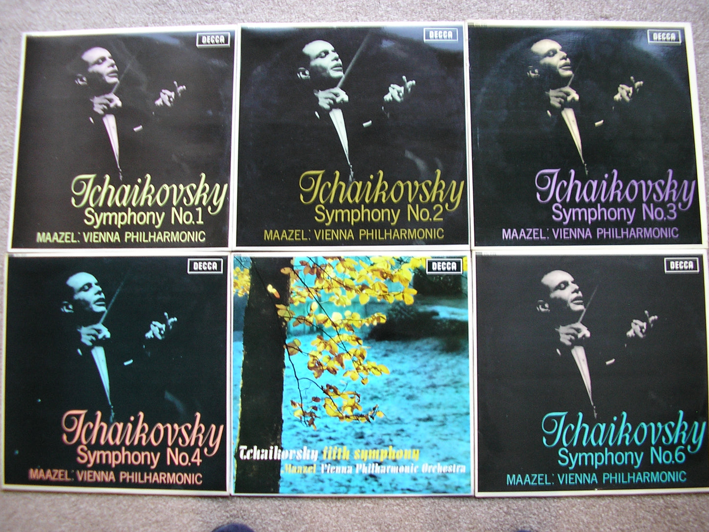 TCHAIKOVSKY: SIX SYMPHONIES     MAAZEL / VIENNA PHILHARMONIC   6LP