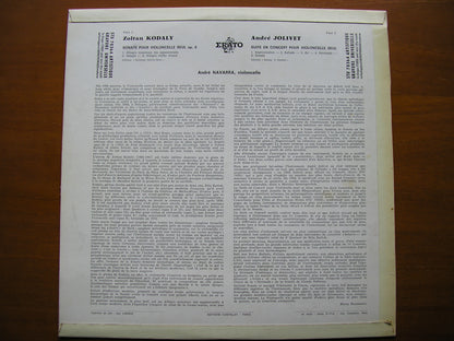 KODALY & JOLIVET: MUSIC FOR SOLO CELLO     ANDRE NAVARRA     STU 70364