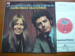 CHOPIN / FRANCK: CELLO SONATAS      JACQUELINE DU PRE / DANIEL BARENBOIM      ASD 2851