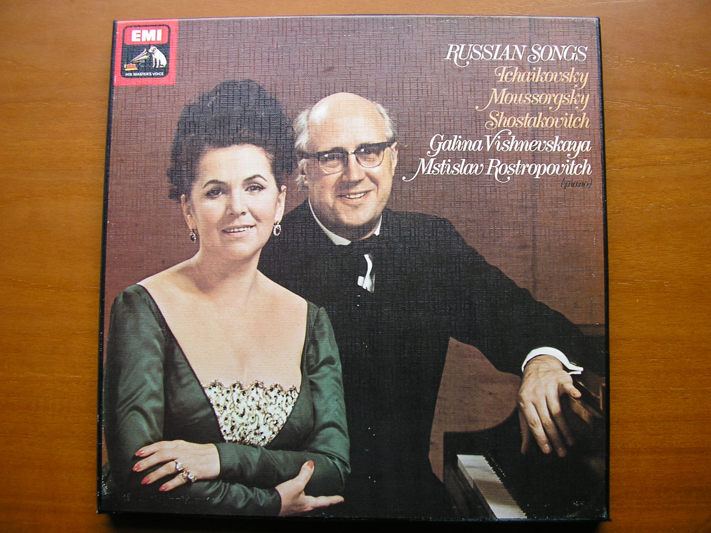 RUSSIAN SONGS: MUSSORGSKY / TCHAIKOVSKY / SHOSTAKOVICH        VISHNEVSKAYA / ROSTROPOVICH    3LP    SLS 5055
