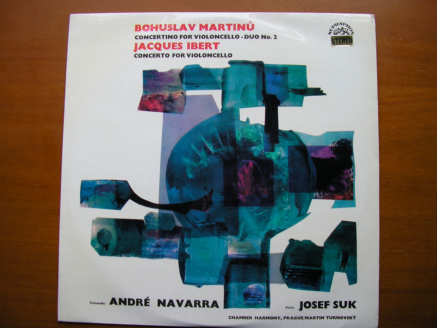 IBERT: CELLO CONCERTO / MARTINU: CONCERTINO / DUO No. 2     NAVARRA / SUK / PRAGUE CHAMBER ORCHESTRA / TURNOVSKY    SUA ST 50877