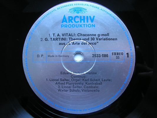 TARTINI / VITALI / NARDINI: MUSIC FOR VIOLIN      MELKUS    2533 086