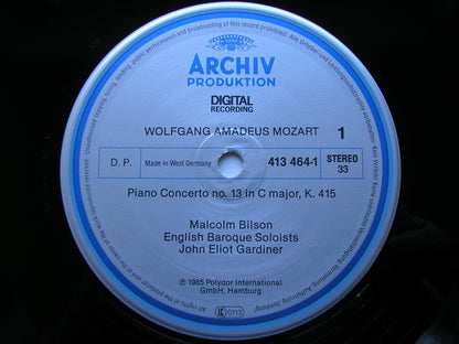 MOZART: THE PIANO CONCERTOS     MALCOLM BILSON / ENGLISH BAROQUE SOLOISTS / GARDINER     DG ARCHIV    8 LP + 2 CD
