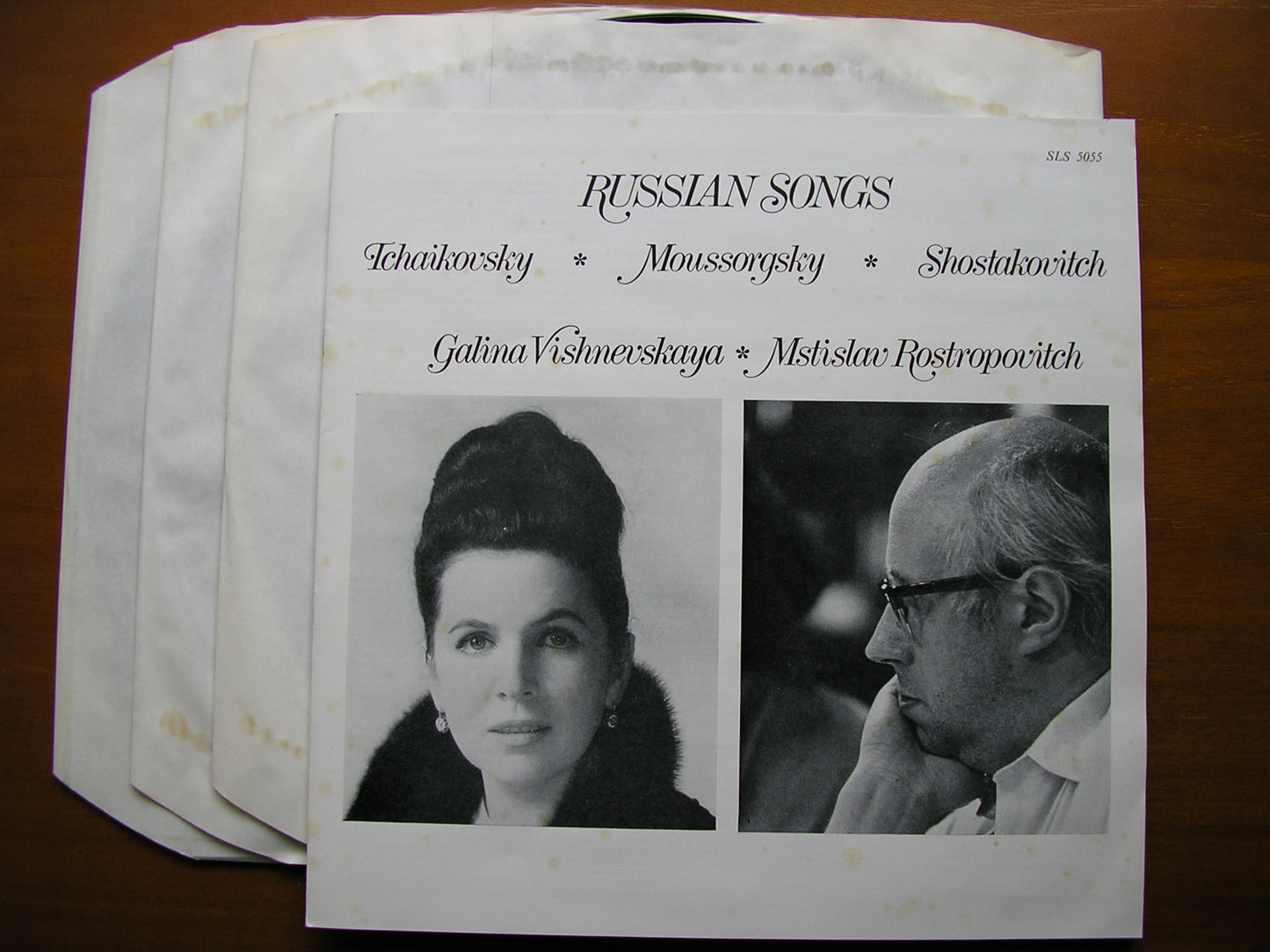 RUSSIAN SONGS: MUSSORGSKY / TCHAIKOVSKY / SHOSTAKOVICH        VISHNEVSKAYA / ROSTROPOVICH    3LP    SLS 5055