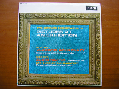 SXL 6328  MUSSORGSKY: PICTURES AT AN EXHIBITION   (Piano & Orchestral versions)    ASHKENAZY / LOS ANGELES PHILHARMONIC  / MEHTA    ED2