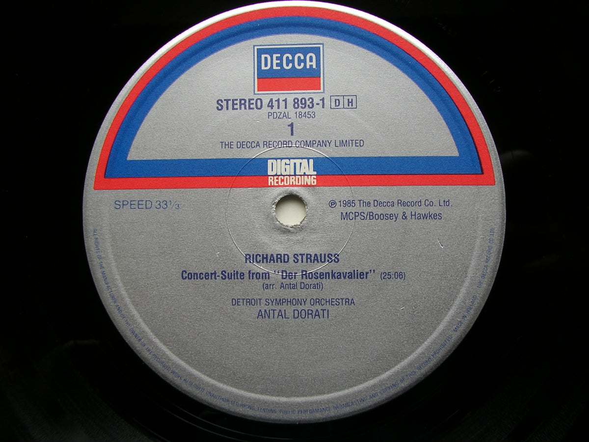 STRAUSS: ROSENKAVALIER Suite / DIE FRAU OHNE SCHATTEN       DORATI / DETROIT SYMPHONY      411 893