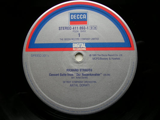 STRAUSS: ROSENKAVALIER Suite / DIE FRAU OHNE SCHATTEN       DORATI / DETROIT SYMPHONY      411 893