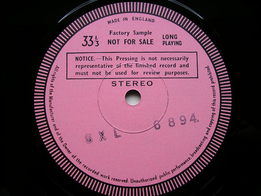 TCHAIKOVSKY: SYMPHONY No. 6 'Pathetique'     KORD / ROYAL PHILHARMONIC  test pressing    SXL 6894