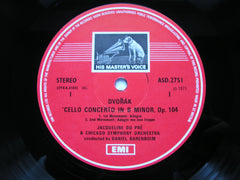 DVORAK: CELLO CONCERTO / SILENT WOODS      DU PRE / CHICAGO SYMPHONY ORCHESTRA / BARENBOIM     ASD 2751
