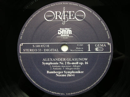 GLAZUNOV: SYMPHONIES Nos. 2 / 4 / 7 / CONCERT WALTZ No. 1       NEEME JARVI / BAMBERG SYMPHONY     2LP     S 148 852