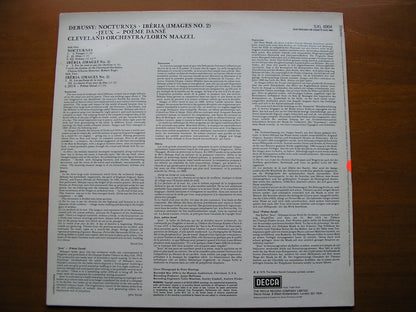 DEBUSSY: NOCTURNES / IBERIA / JEUX      MAAZEL / CLEVELAND ORCHESTRA   test pressing     SXL 6904