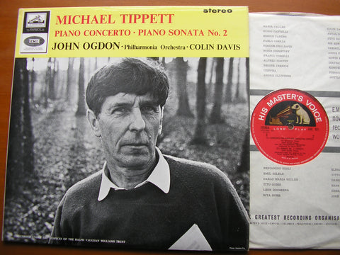 TIPPETT: PIANO CONCERTO / PIANO SONATA No. 2    OGDON / PHILHARMONIA / DAVIS    ASD 621