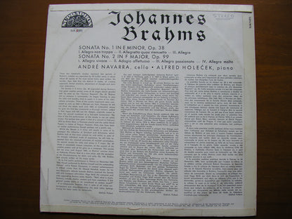 BRAHMS: CELLO SONATAS Nos. 1 & 2      ANDRE NAVARRA / ALFRED HOLECEK     SUA ST 50375