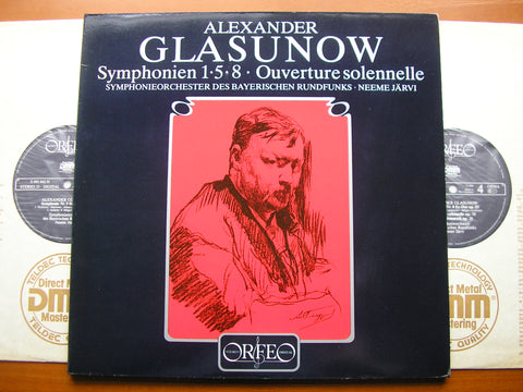 GLAZUNOV: SYMPHONIES Nos. 1 / 5 / 8     NEEME JARVI / BAVARIAN RADIO SYMPHONY       S 093 842