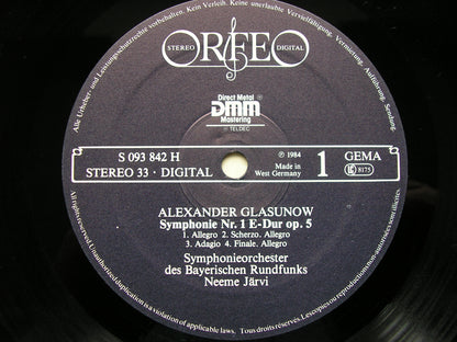 GLAZUNOV: SYMPHONIES Nos. 1 / 5 / 8     NEEME JARVI / BAVARIAN RADIO SYMPHONY       S 093 842