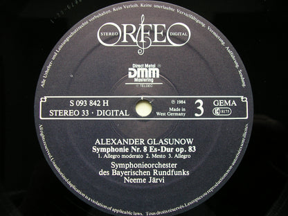 GLAZUNOV: SYMPHONIES Nos. 1 / 5 / 8     NEEME JARVI / BAVARIAN RADIO SYMPHONY       S 093 842
