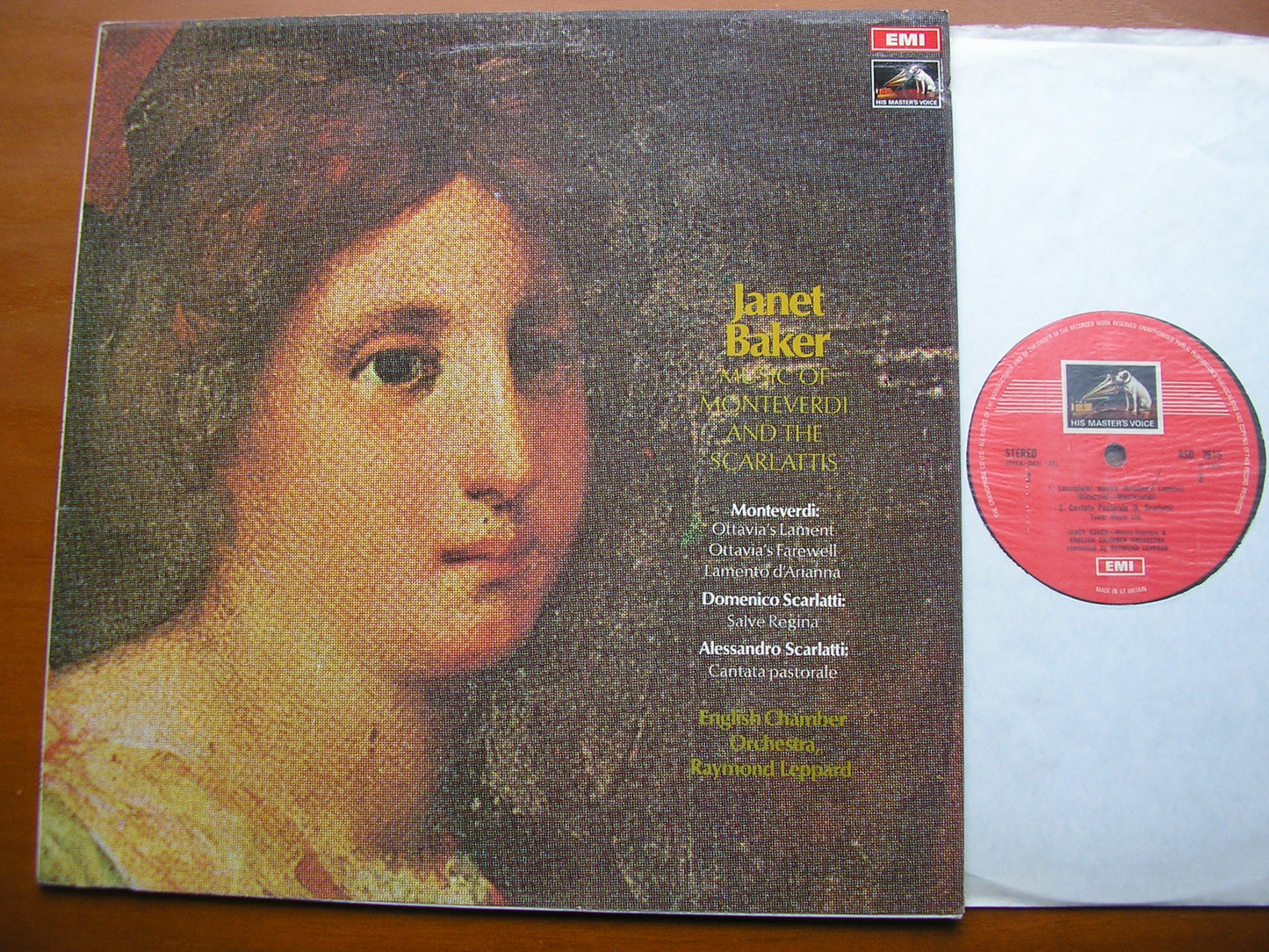 MONTEVERDI / DOMENICO & ALESSANDRO SCARLATTI: VOCAL WORKS      BAKER / ENGLISH CHAMBER ORCHESTRA / LEPPARD    ASD 2615