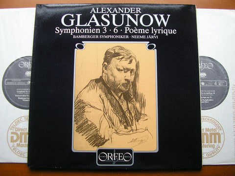 GLAZUNOV: SYMPHONIES Nos. 3 / 6 / POEME LYRIQUE / CONCERT WALTZ No. 2     NEEME JARVI / BAMBERG SYMPHONY      S 157 872