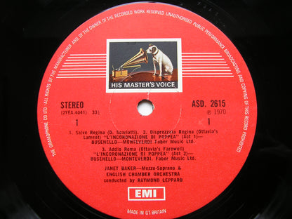 MONTEVERDI / DOMENICO & ALESSANDRO SCARLATTI: VOCAL WORKS      BAKER / ENGLISH CHAMBER ORCHESTRA / LEPPARD    ASD 2615