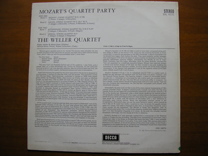 SXL 6331  MOZART'S QUARTET PARTY: HAYDN / DITTERSDORF / VANHAL / MOZART      THE WELLER QUARTET    ED2