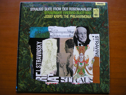 STRAUSS: ROSENKAVALIER Suite / STRAVINSKY: FIREBIRD Suite (1919)      KRIPS / PHILHARMONIA ORCHESTRA     ASD 654