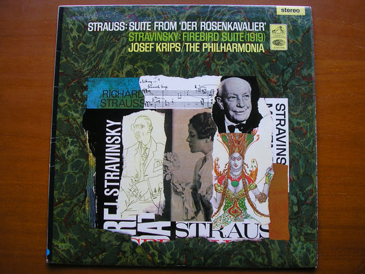 STRAUSS: ROSENKAVALIER Suite / STRAVINSKY: FIREBIRD Suite (1919)      KRIPS / PHILHARMONIA ORCHESTRA     ASD 654