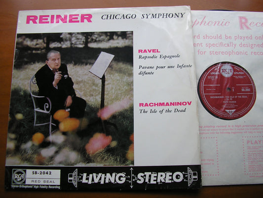 RAVEL: RAPSODIE / PAVANE / RACHMANINOV: ISLE OF THE DEAD   REINER / CHICAGO SYMPHONY   SB 2042
