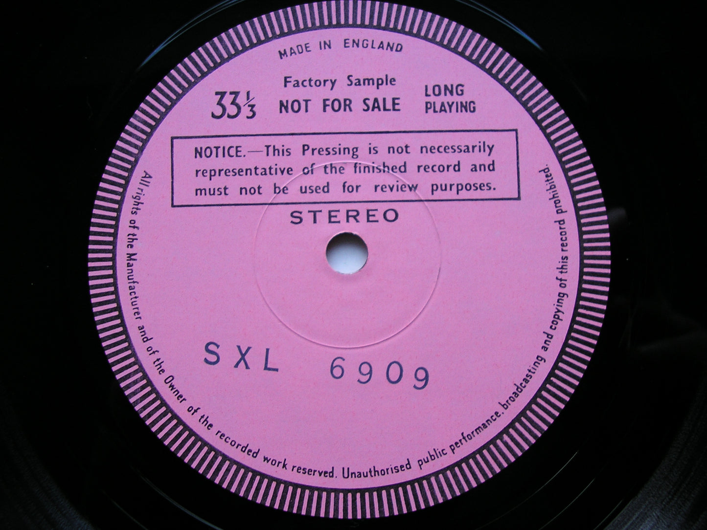 OVERTURE: NICOLAI / SCHREKER / WOLF / WEBER / GOLDMARK / GOETZ    NATIONAL PHILHARMONIC ORCHESTRA / ADLER     test pressing     SXL 6909