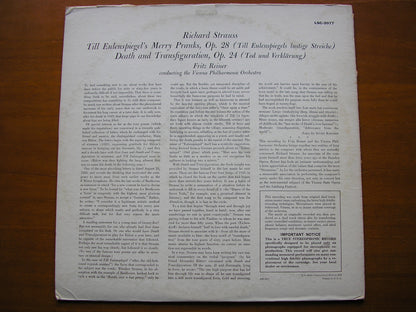 STRAUSS: TILL EULENSPIEGEL / TOD UND VERKLARUNG        REINER / CHICAGO SYMPHONY     LSC 2077