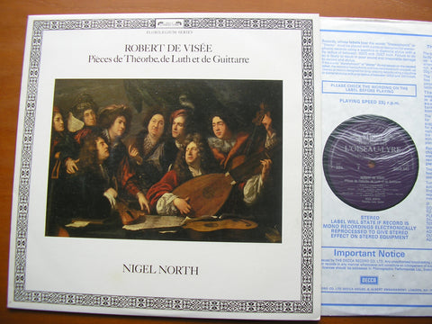 DE VISEE: MUSIC FOR THEORBO / LUTE / GUITAR     NIGEL NORTH    DSLO 542