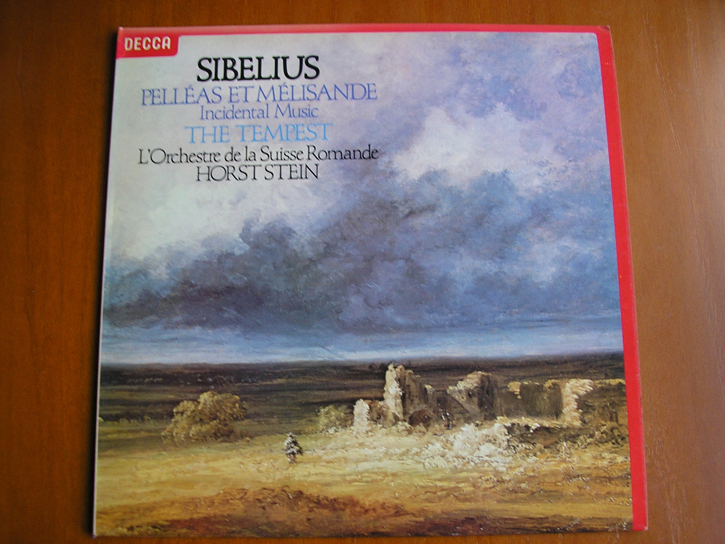 SIBELIUS: PELLEAS & MELISANDE / THE TEMPEST      STEIN / VIENNA PHILHARMONIC   test pressing    SXL 6912
